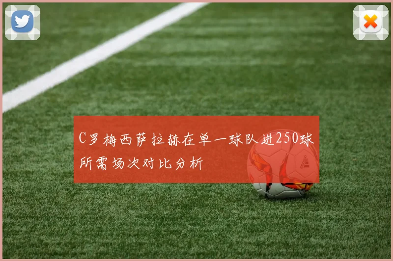 C罗梅西萨拉赫在单一球队进250球所需场次对比分析